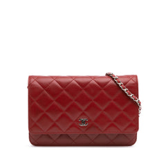 CC Quilted Lambskin Wallet on Chain