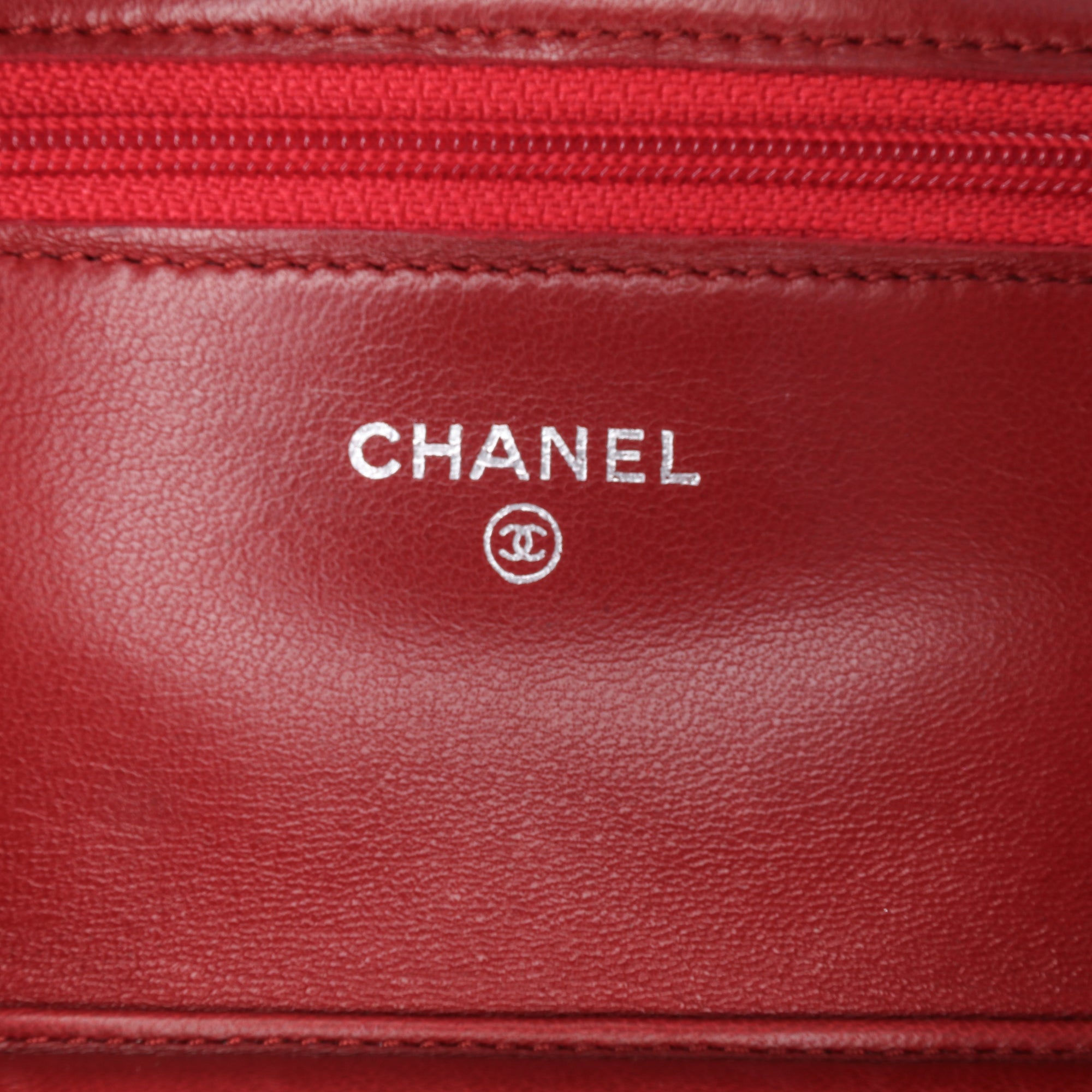 CC Quilted Lambskin Wallet on Chain