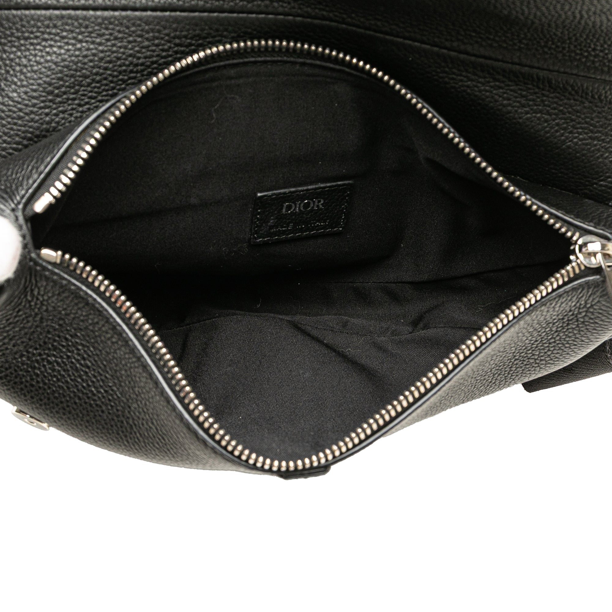 Kim Jones Grained Calfskin Saddle Bag