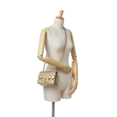 Mini Square Classic Caviar Single Flap