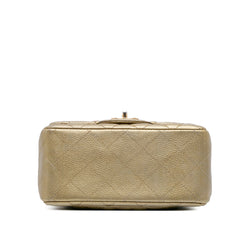 Mini Square Classic Caviar Single Flap
