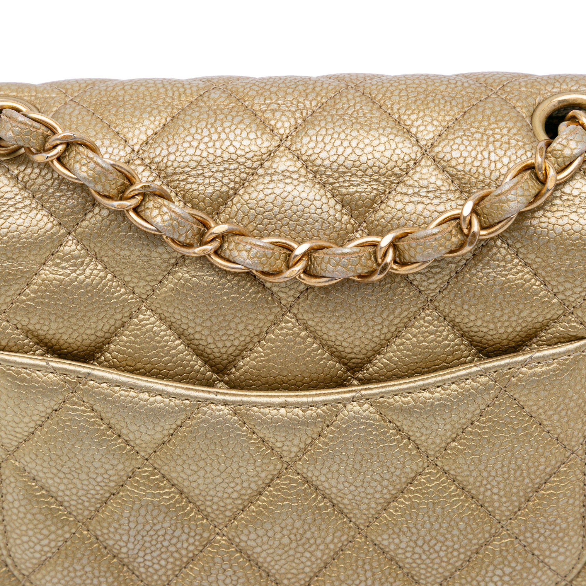 Mini Square Classic Caviar Single Flap