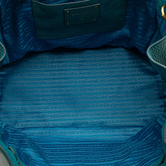 Vitello Daino Side Zip Twin Pocket Open Convertible Tote