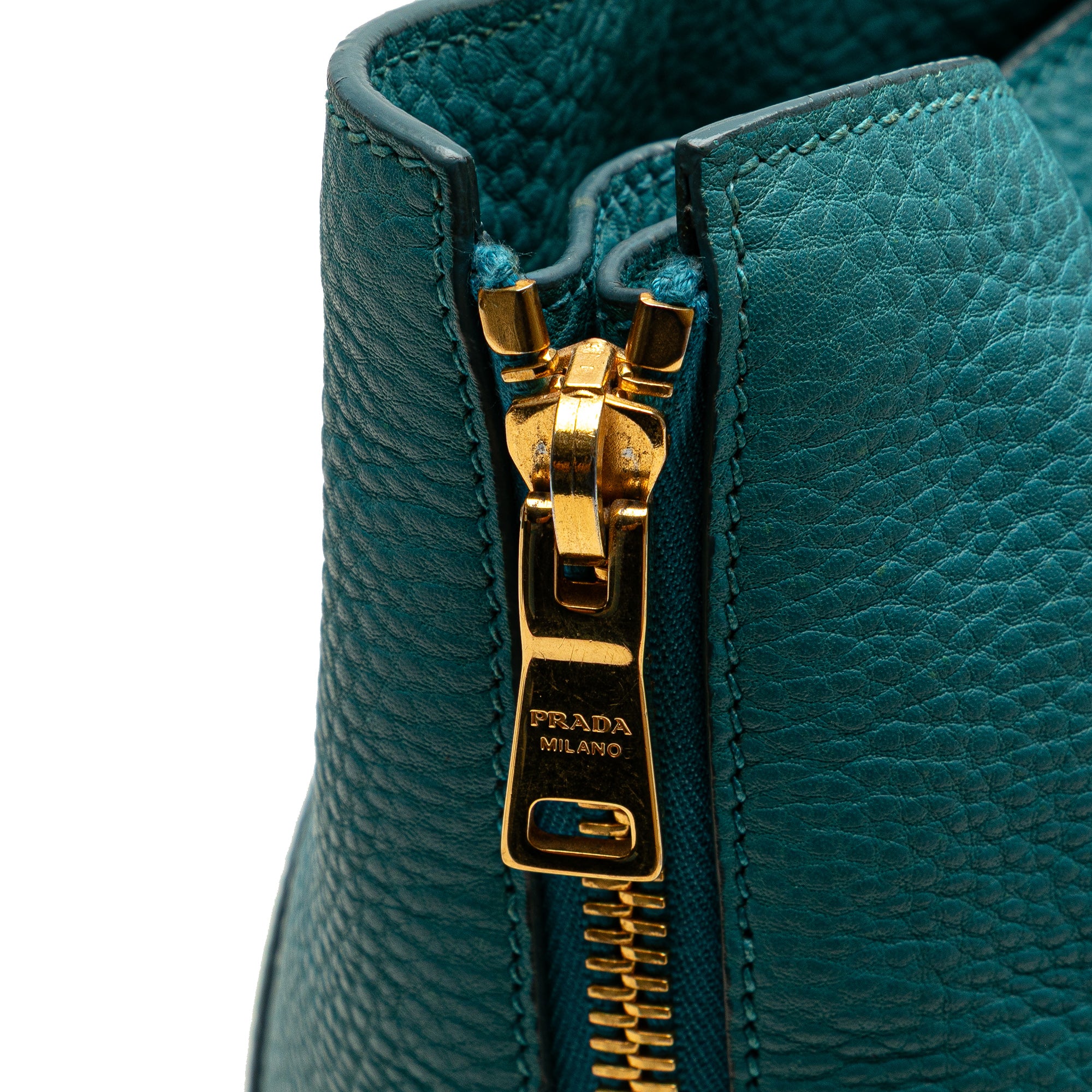 Vitello Daino Side Zip Twin Pocket Open Convertible Tote