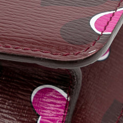 Leather Heartbeat Clutch