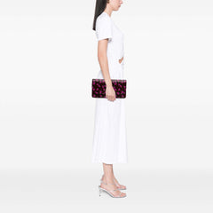 Leather Heartbeat Clutch