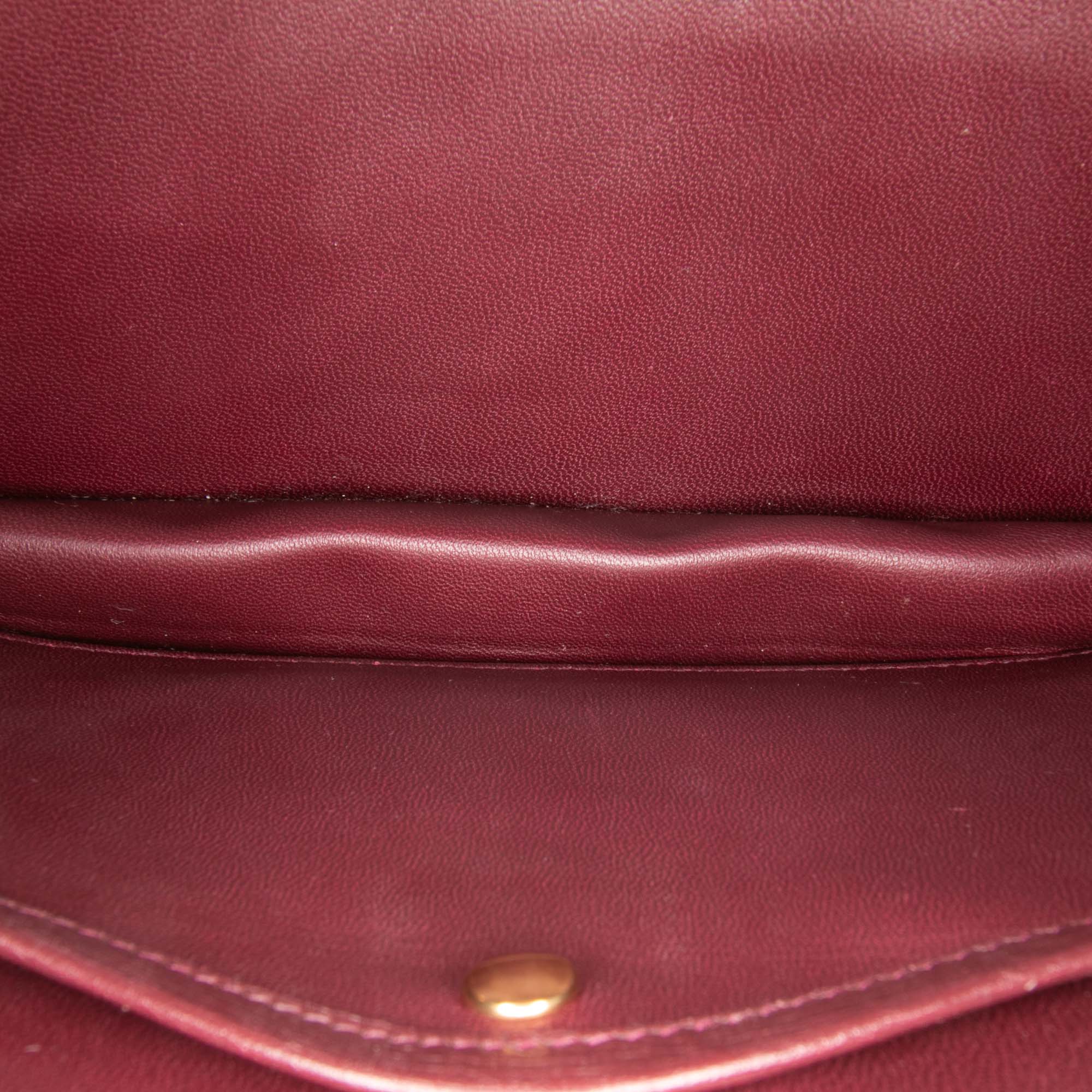 Leather Heartbeat Clutch