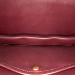 Leather Heartbeat Clutch