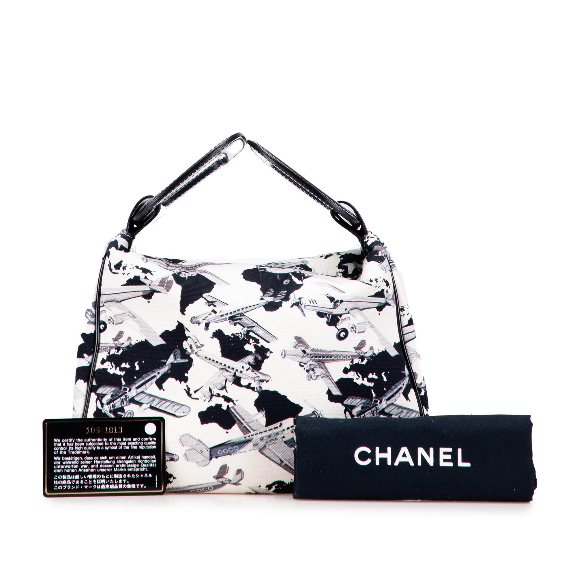 Printed Canvas Coco Airline Handbag