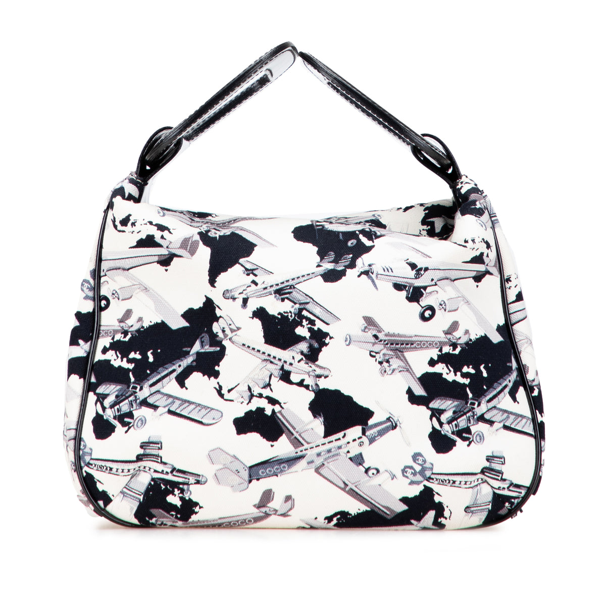 Printed Canvas Coco Airline Handbag