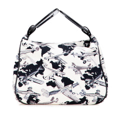 Printed Canvas Coco Airline Handbag
