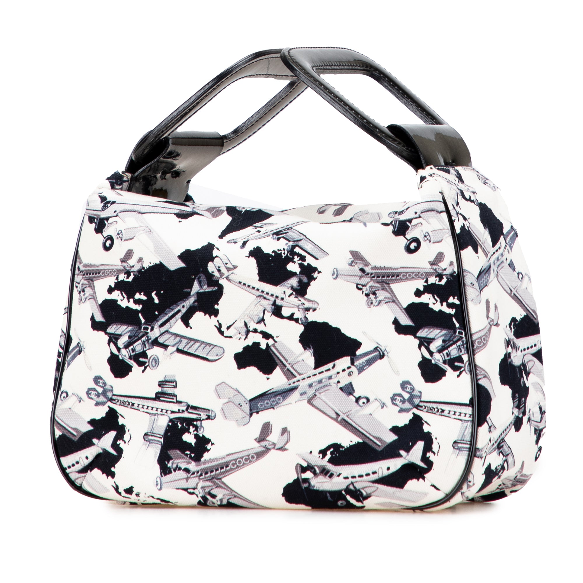 Printed Canvas Coco Airline Handbag