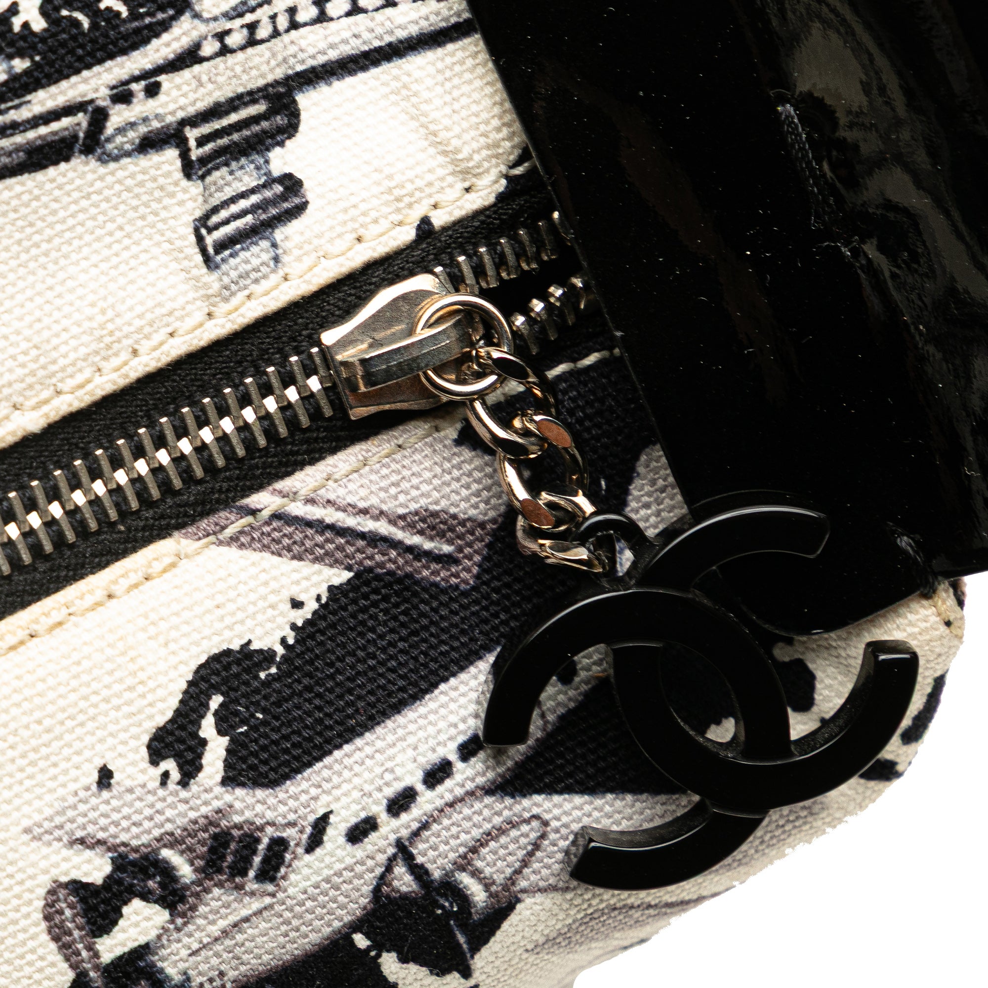 Printed Canvas Coco Airline Handbag