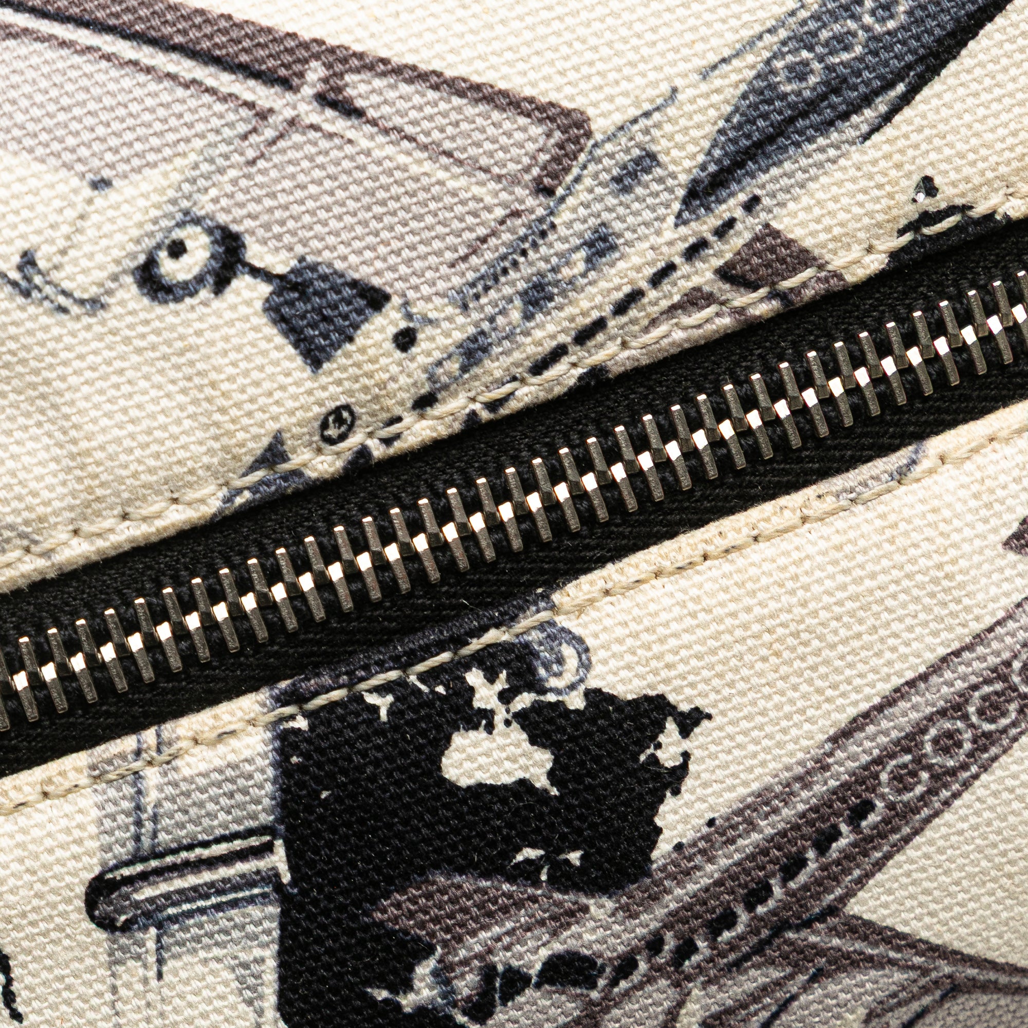 Printed Canvas Coco Airline Handbag