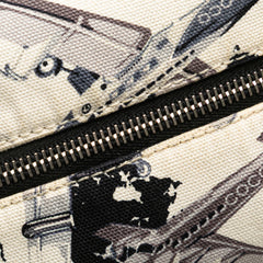 Printed Canvas Coco Airline Handbag