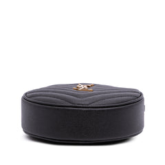 Grain De Poudre Chevron Round Vinyle Camera Bag