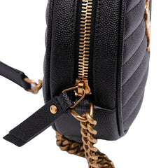 Grain De Poudre Chevron Round Vinyle Camera Bag
