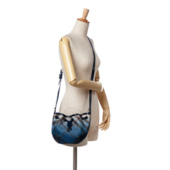 Supernova Check Coated Canvas Gradient Drawstring Crossbody