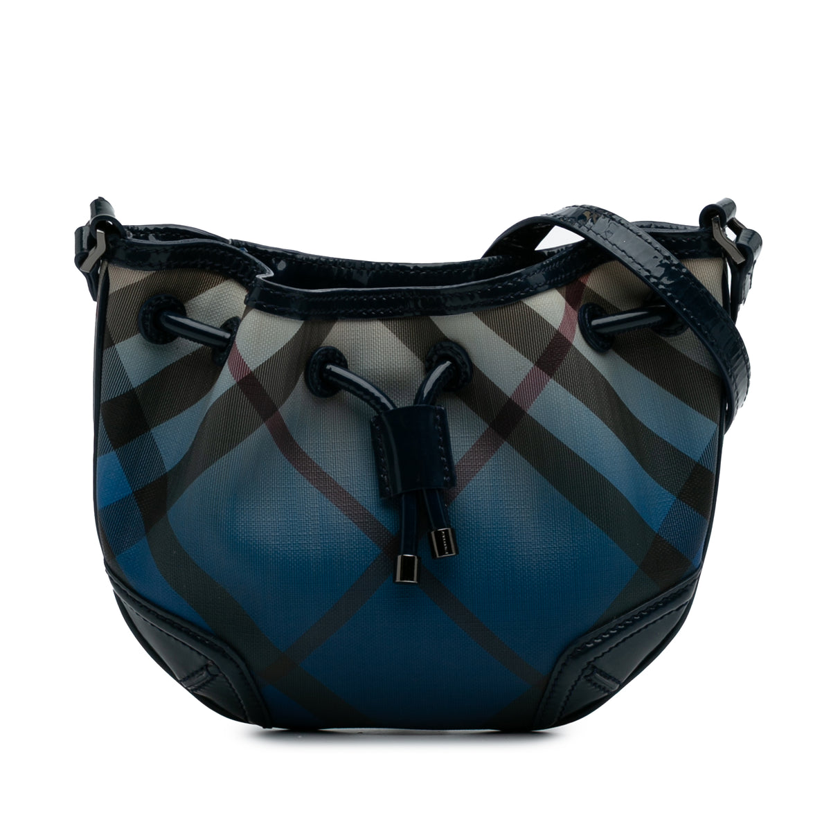 Supernova Check Coated Canvas Gradient Drawstring Crossbody
