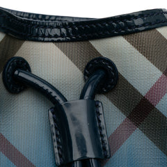 Supernova Check Coated Canvas Gradient Drawstring Crossbody