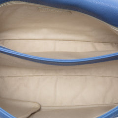 Jumbo Quilted Caviar Double Compartment Chain Flap