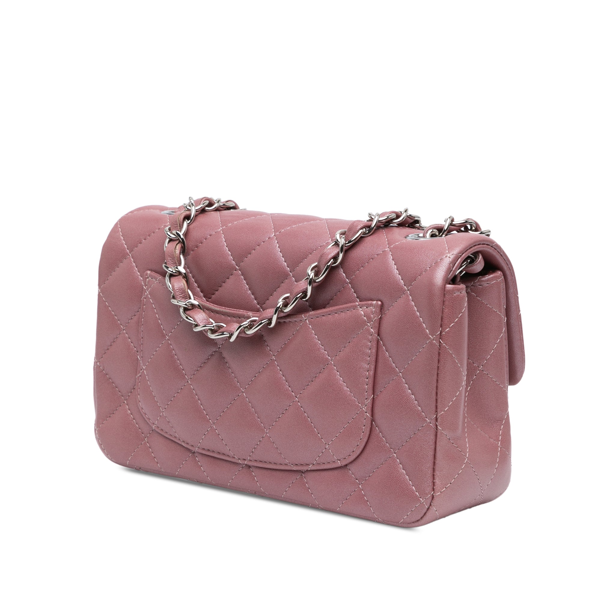 Mini Rectangular Classic Lambskin Single Flap