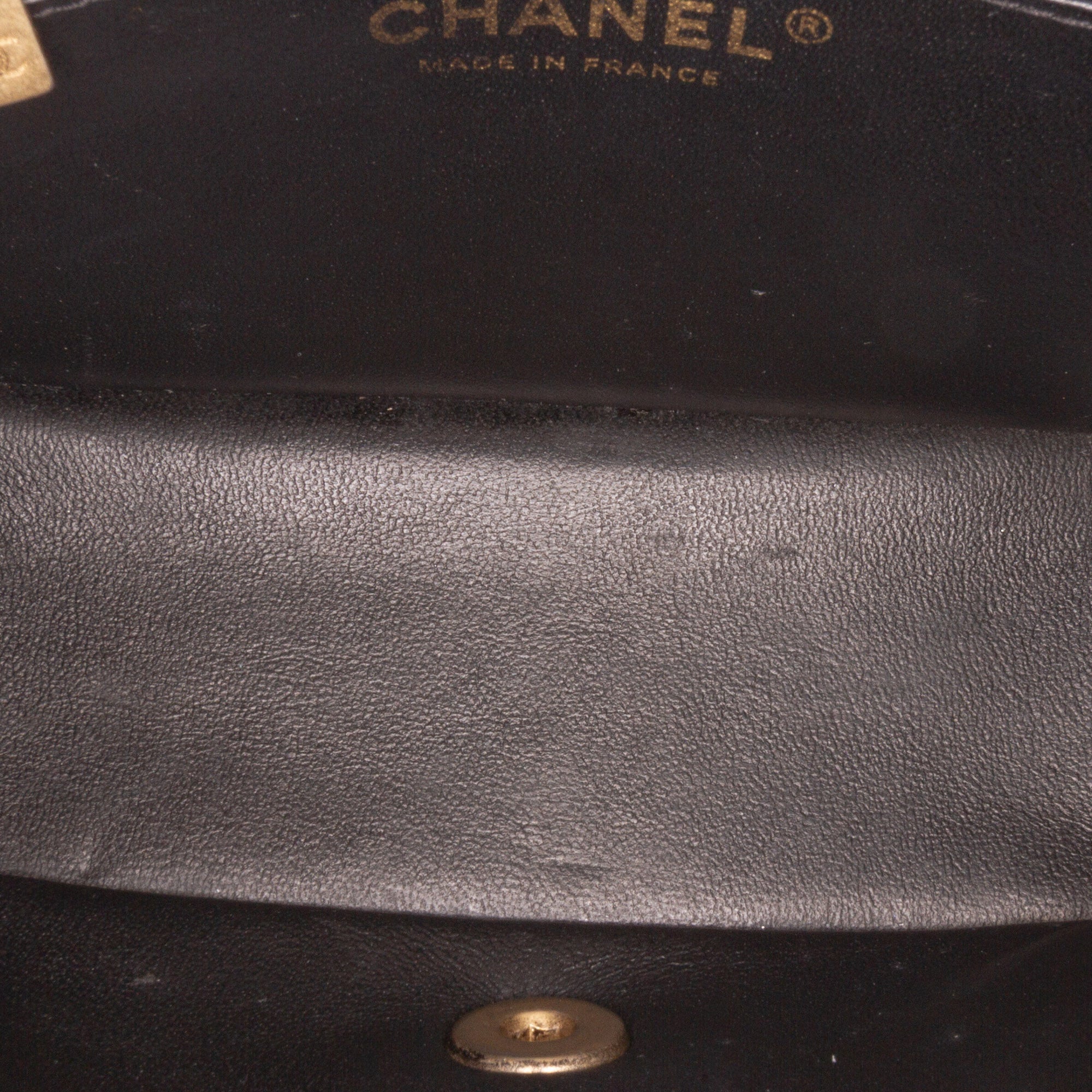 Mini Square Classic Chevron Lambskin Single Flap