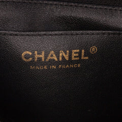 Mini Square Classic Chevron Lambskin Single Flap