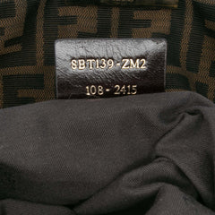 Zucca Canvas and Leather Chain Maxi Baguette