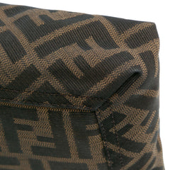 Zucca Canvas and Leather Chain Maxi Baguette