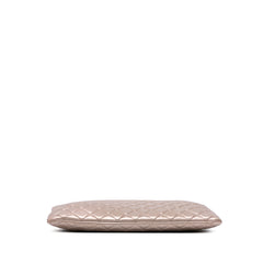 Large Quilted Metallic Lambskin O Case Clutch
