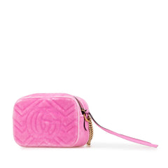 Mini GG Marmont Crystal Embellished Matelasse Velvet Crossbody