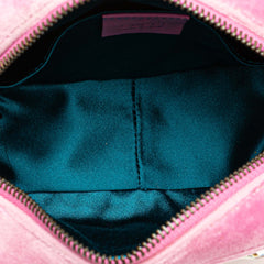 Mini GG Marmont Crystal Embellished Matelasse Velvet Crossbody