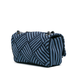 Canvas Stripe Flap Bag