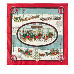 Bull & Mouth Western Coach Office Silk Scarf