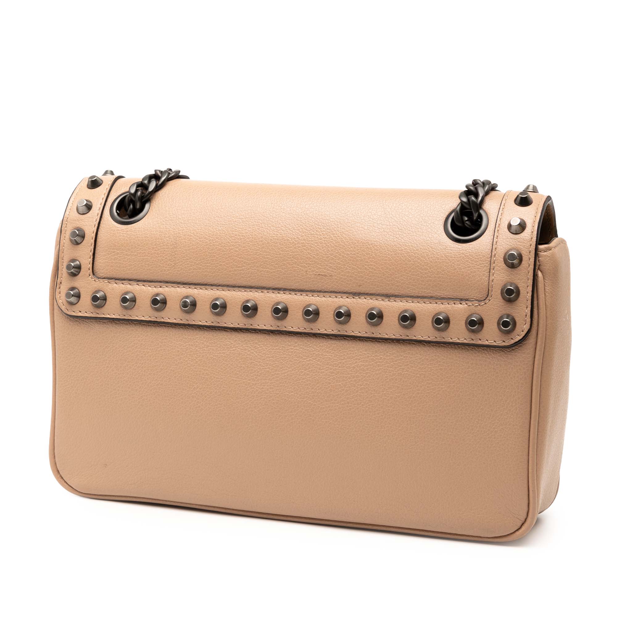 Glace Calfskin Studded Crossbody
