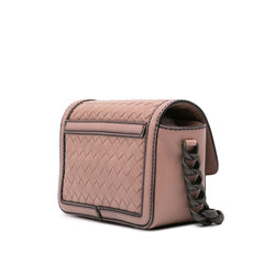 Nappa Intrecciato Mirror Lens Shoulder Bag
