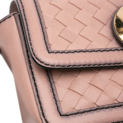 Nappa Intrecciato Mirror Lens Shoulder Bag