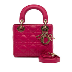 Mini Lambskin Cannage Lady Dior