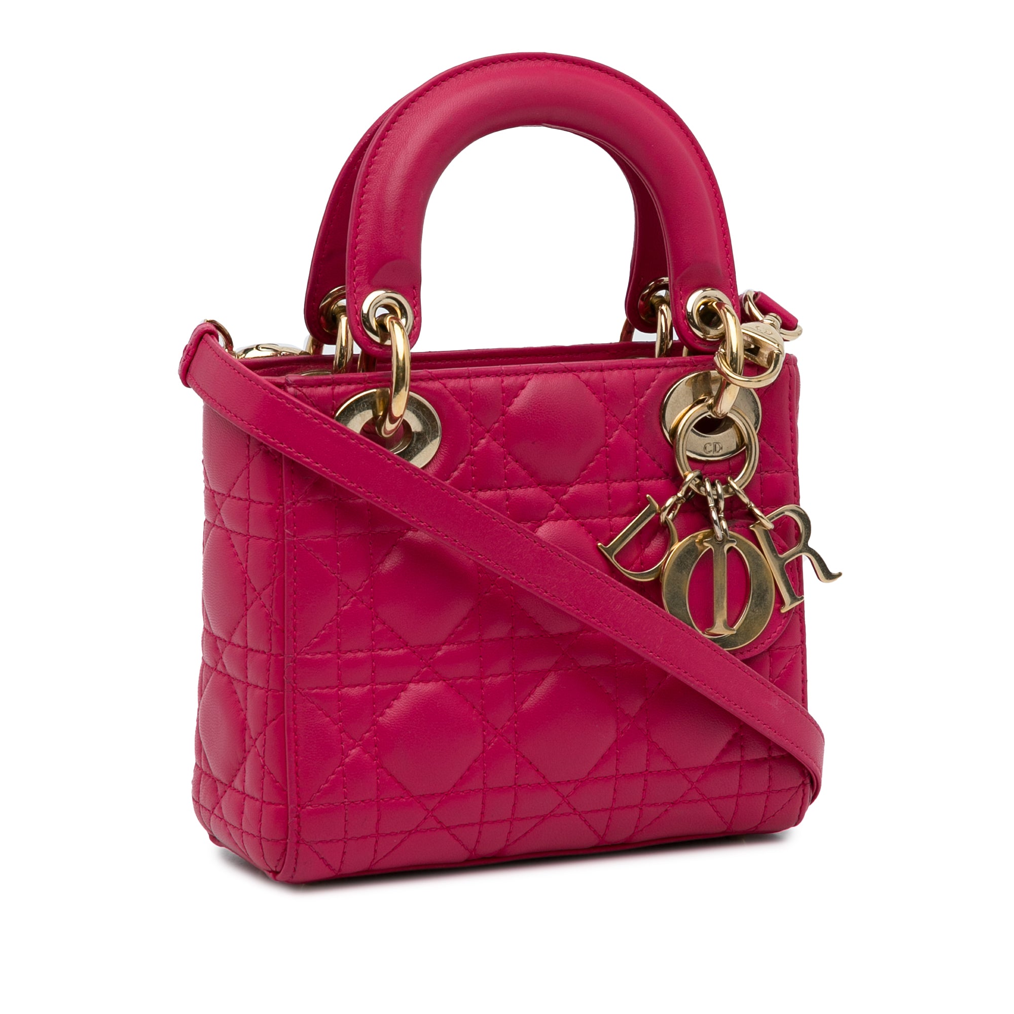 Mini Lambskin Cannage Lady Dior