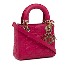 Mini Lambskin Cannage Lady Dior