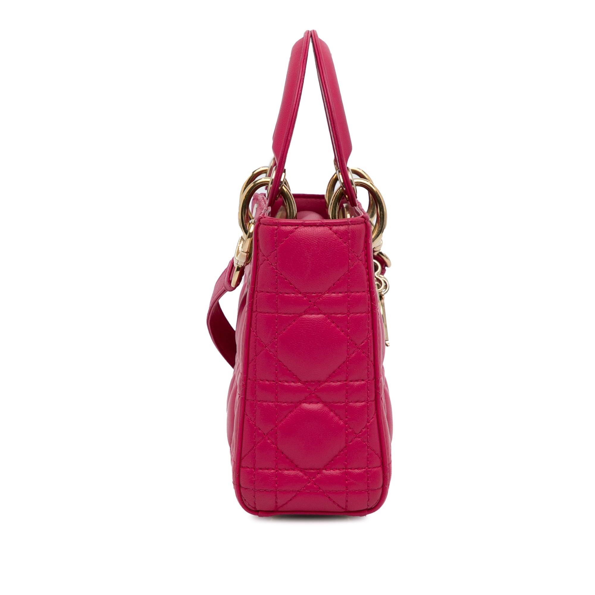 Mini Lambskin Cannage Lady Dior_2