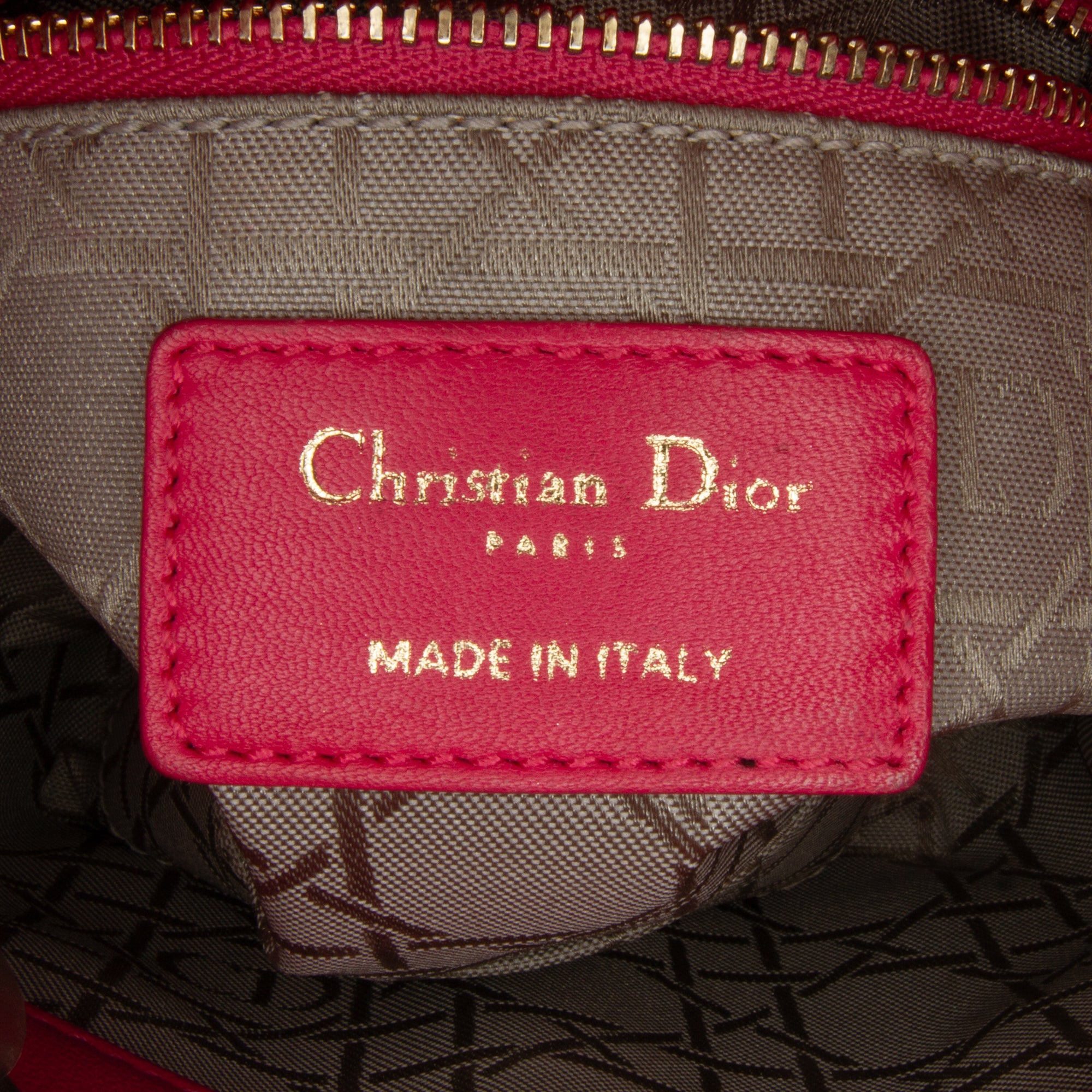 Mini Lambskin Cannage Lady Dior