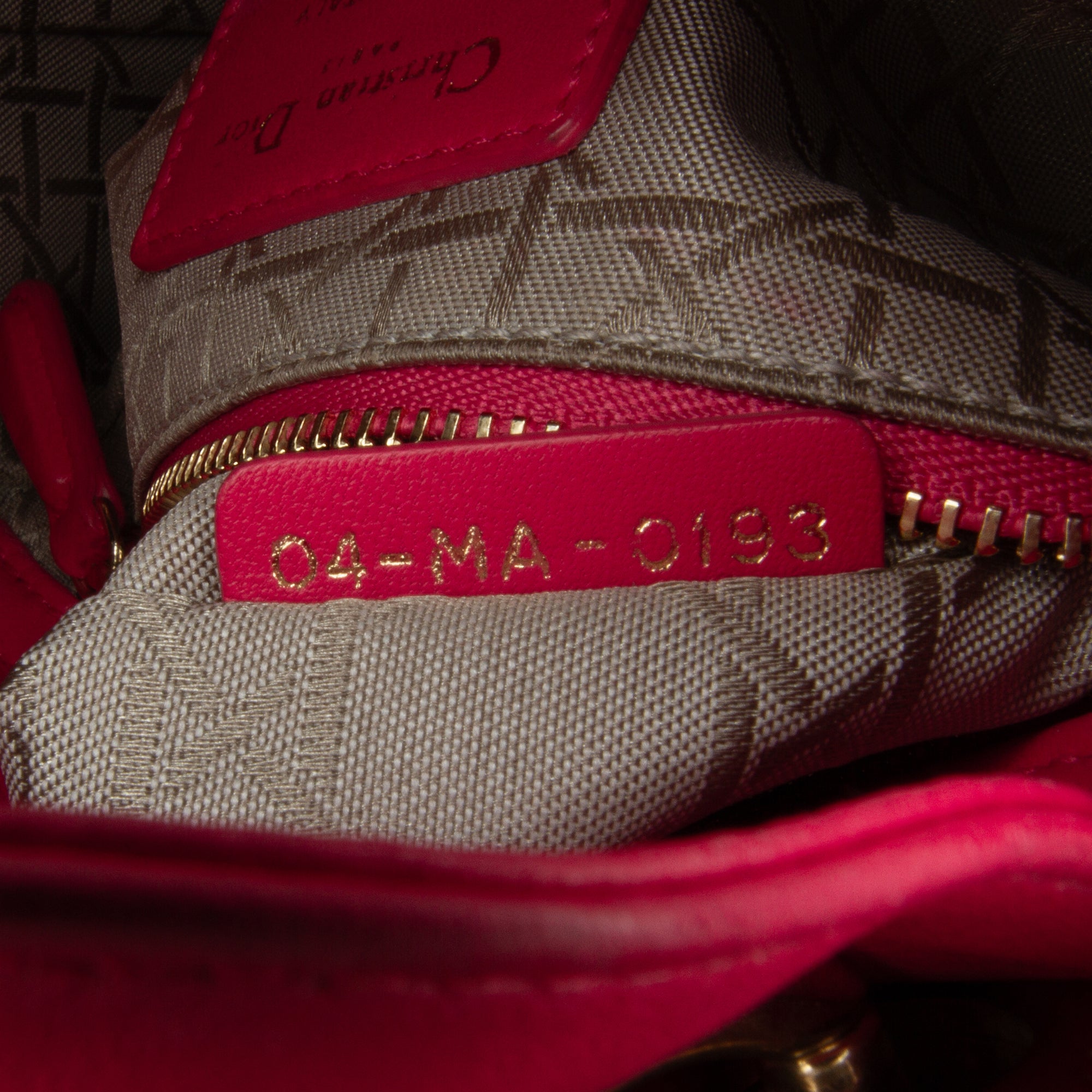 Mini Lambskin Cannage Lady Dior