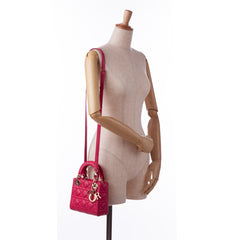 Mini Lambskin Cannage Lady Dior
