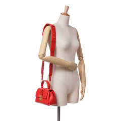 Mini Leather Piazza Top Handle Satchel