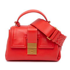 Mini Leather Piazza Top Handle Satchel