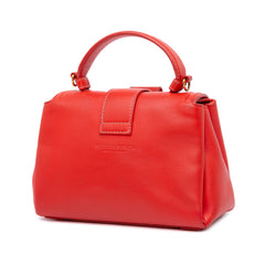 Mini Leather Piazza Top Handle Satchel