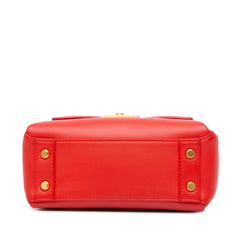 Mini Leather Piazza Top Handle Satchel