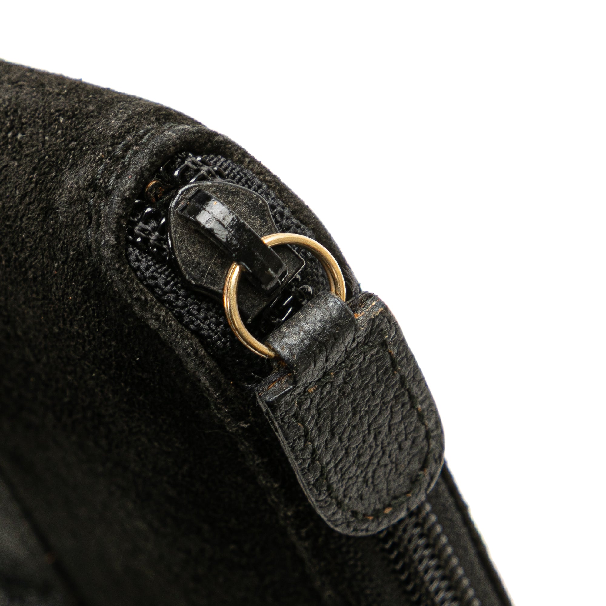 Suede Bamboo Wallet On Strap